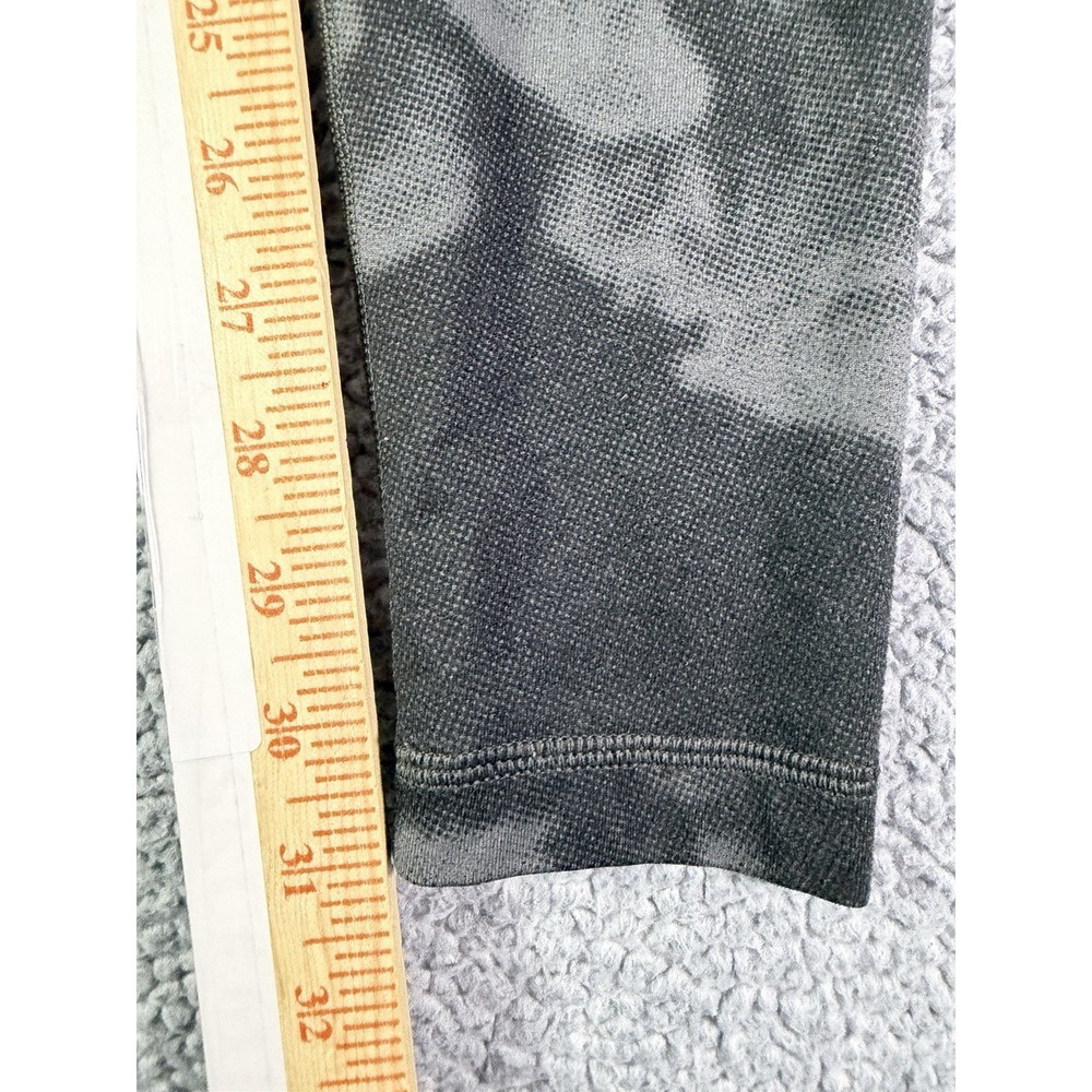 Lululemon Wunder Under Women's Size 8 Rose Print Leggings Black Gray Workout Gym - Picture 6 of 6